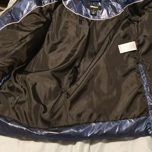 High-Shine Faux-Fur Trim Hooded Puffer Coat